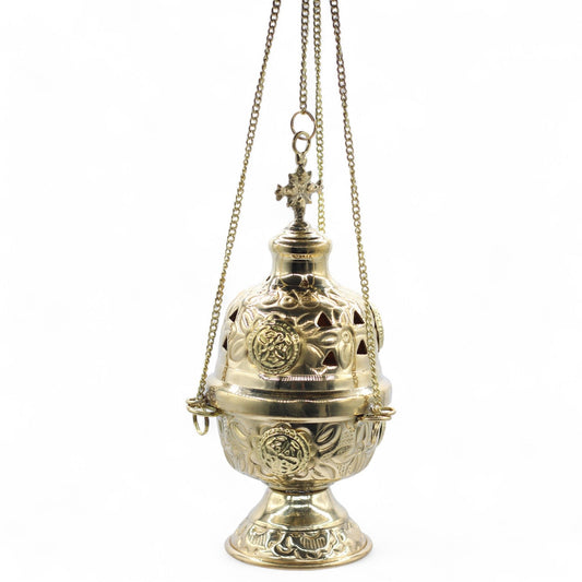 Incensario de latón colgante