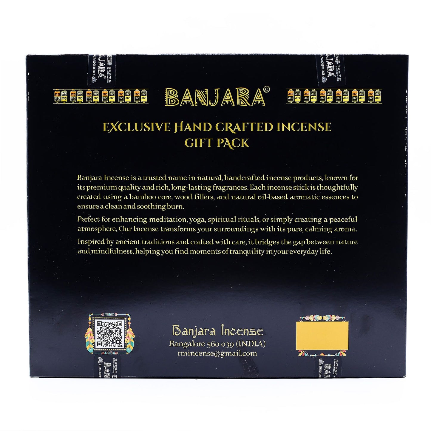 Banjara Palitos de Palo Santo para sahumar - Juego de 6 - Caja