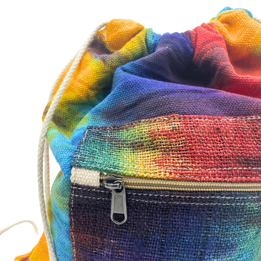 Batik-Tasche aus Hanfseil