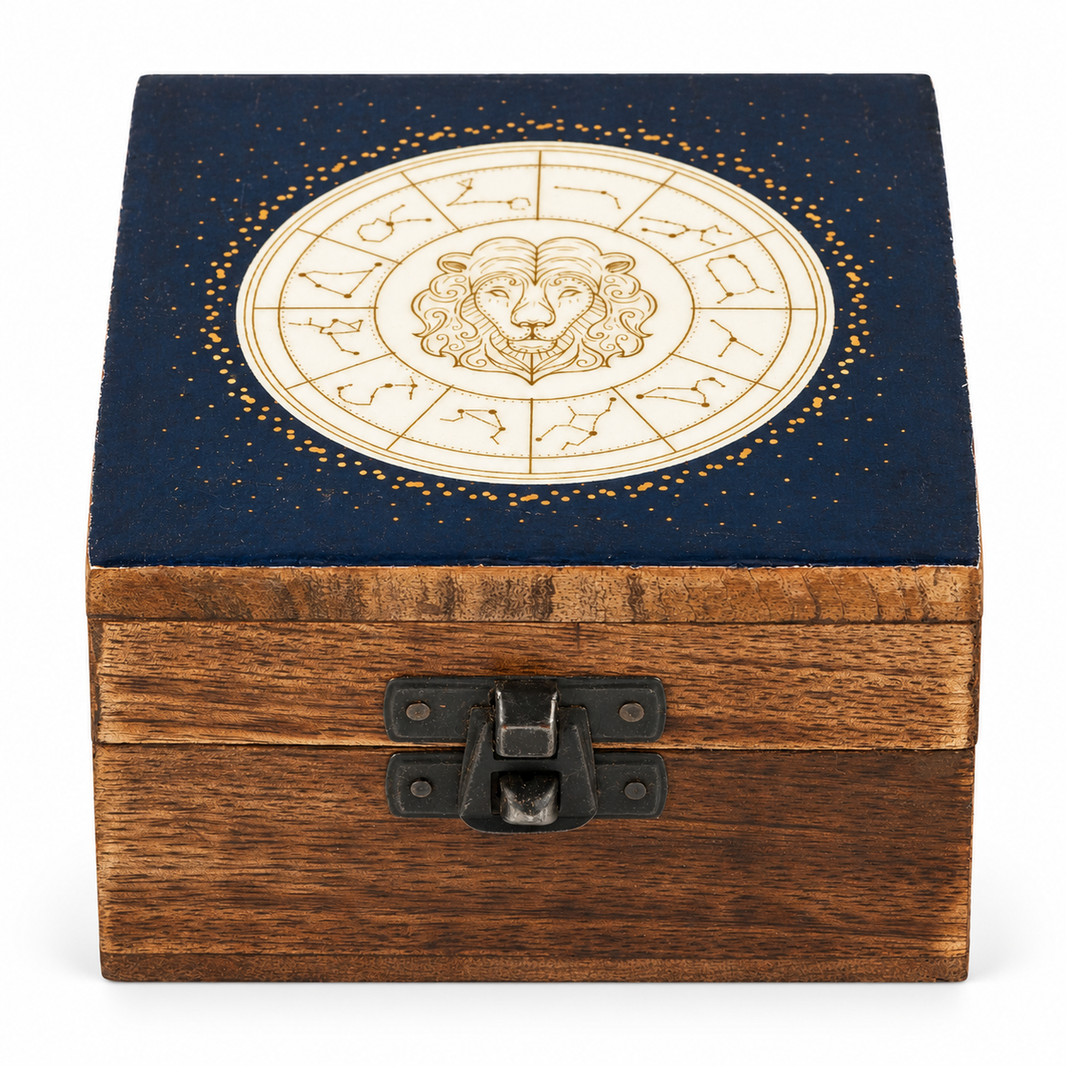 Pequeña caja esmaltada - Leo