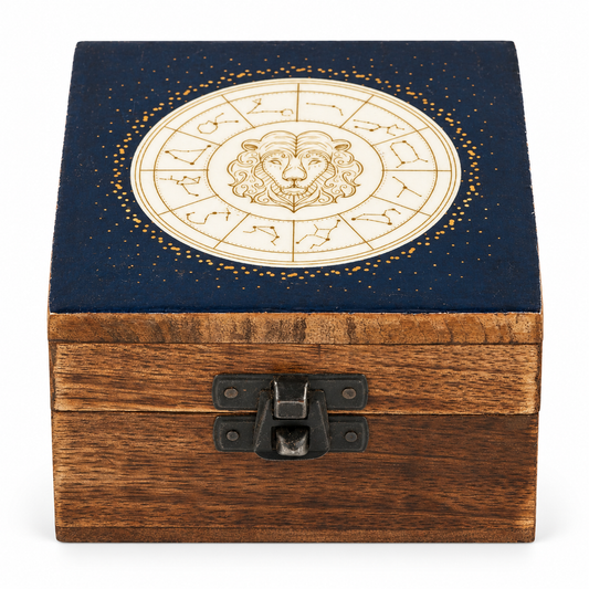 Pequeña caja esmaltada - Leo