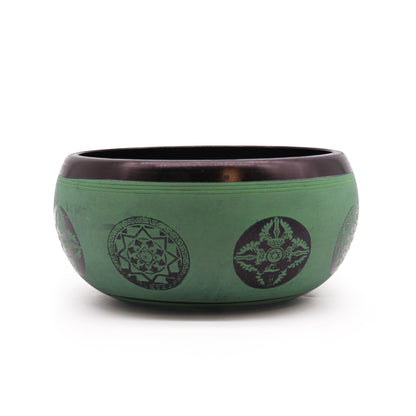 Bol chantant tibétain - Mandala Bouddha - 16 cm