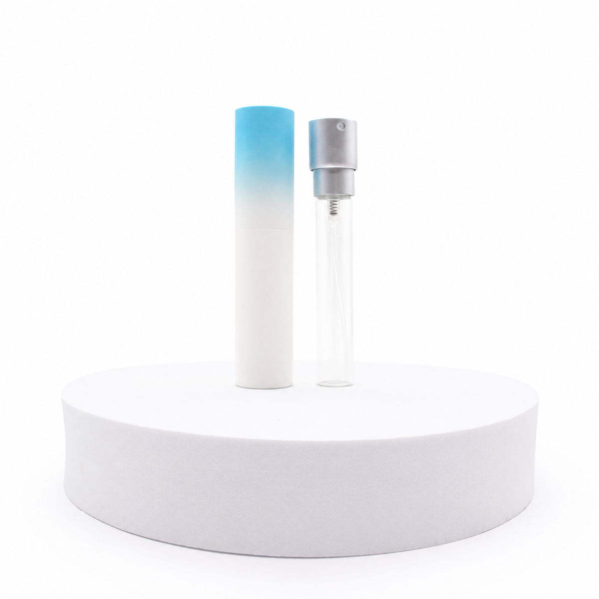 Botella de perfume giratoria - 10 ml - Azul sombreado