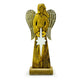 Ángel de la Paz grande de madera de mango con alas de metal y detalles esmaltados - 30 cm