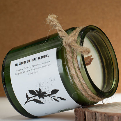 Greenman Woodwick Sojawachs-Kerze - Jasminwäldchen