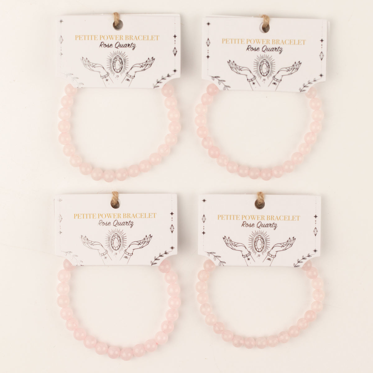 Pulsera de Poder Pequeña (17 cm x 6 mm) - Cuarzo Rosa