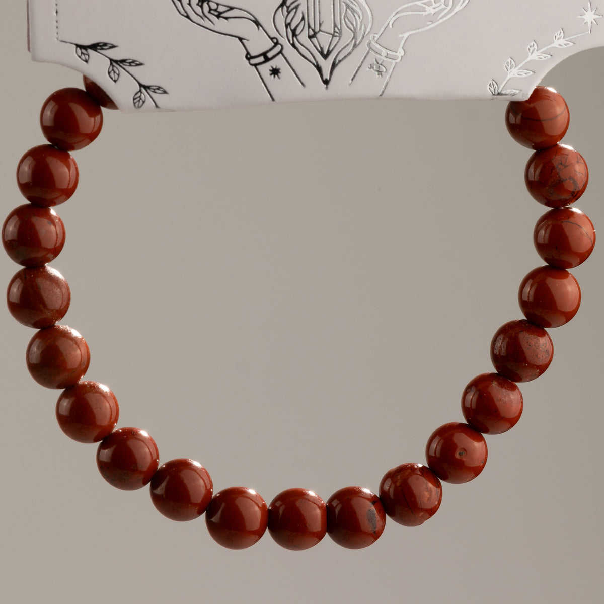 Pulsera de Poder Pequeña (17 cm x 6 mm) - cornalina