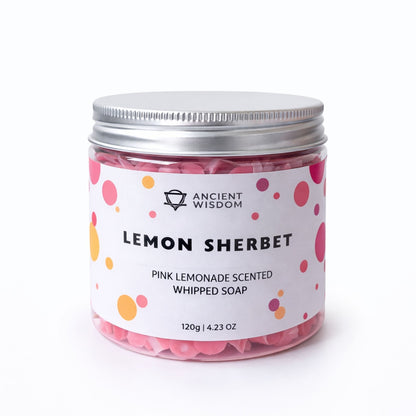 Jabón de crema batida de limonada rosa 120g