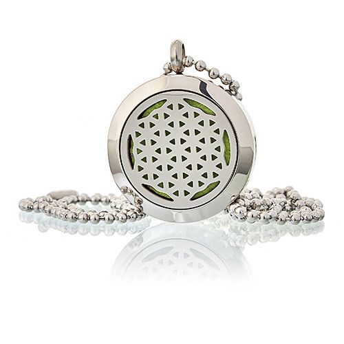 Collar Difusor Aromaterapia Flor Vida 25mm