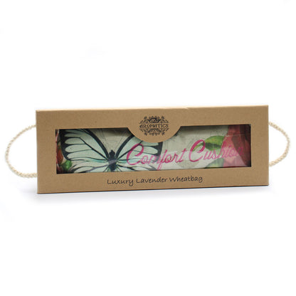 Bolsa de Trigo Lavanda Caja Mariposa Rosas