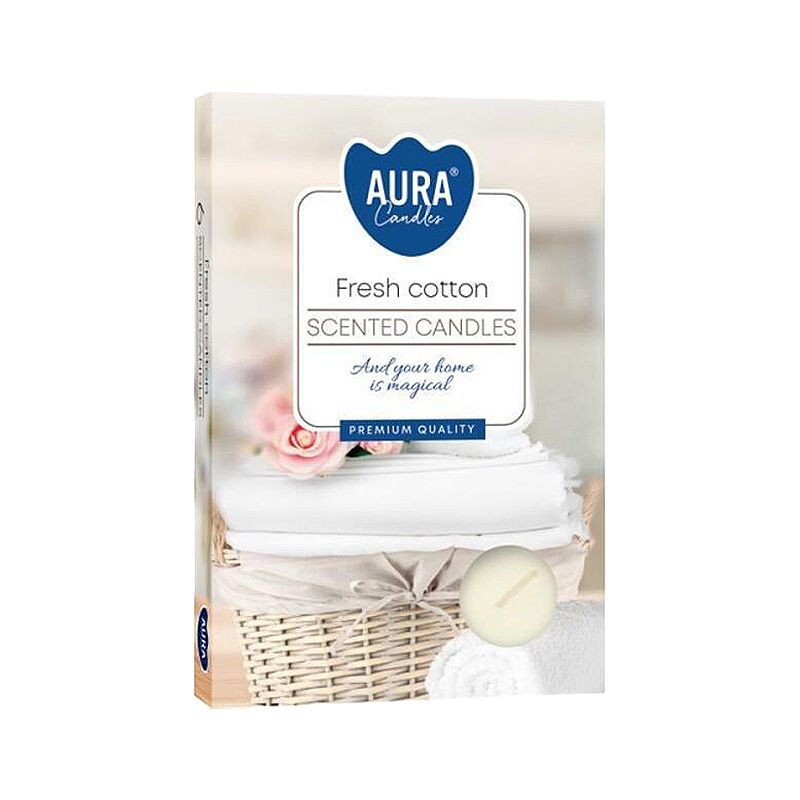 1x 6er Set Duftteelichter - Frische Baumwolle