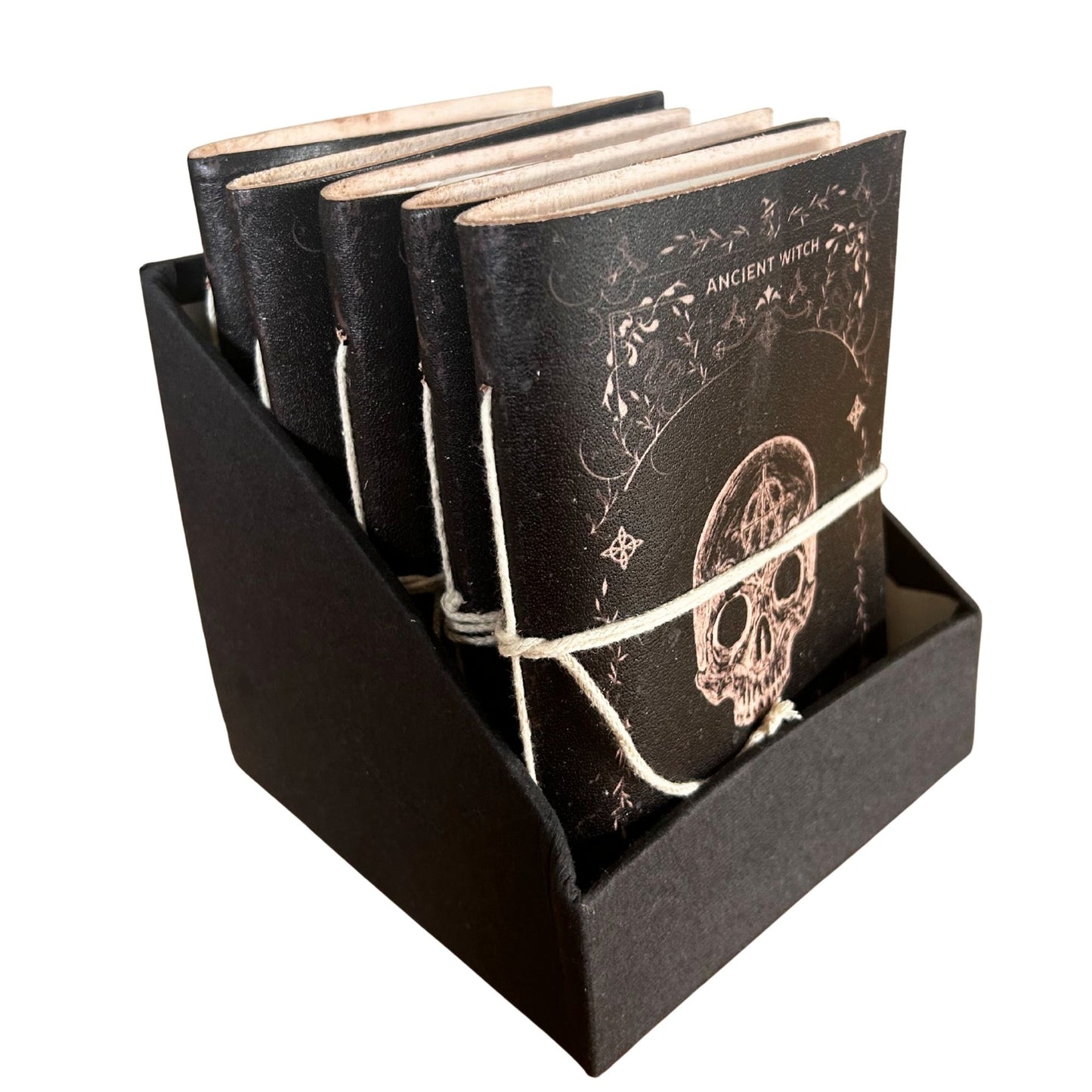 Carnets de rituels de sorcières assortis - Cuir (15,2 x 11,4 cm) - Vitrine