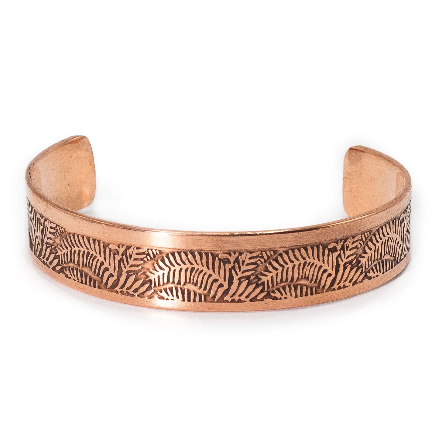 Massive Kupferarmbänder mit eingravierten Affirmationen (sortiert)