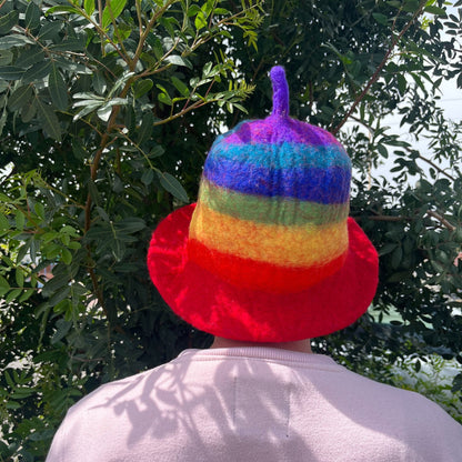 Sombrero de sauna de fieltro - Arcoíris