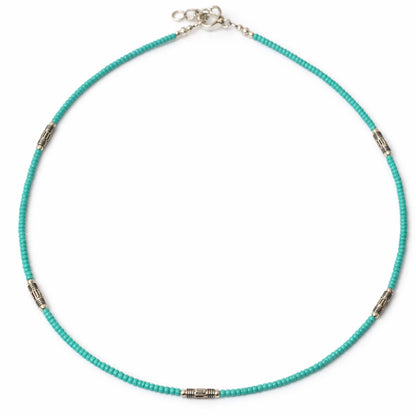 Collar nepalí de gemas extrafinas - Turquesa y lágrima