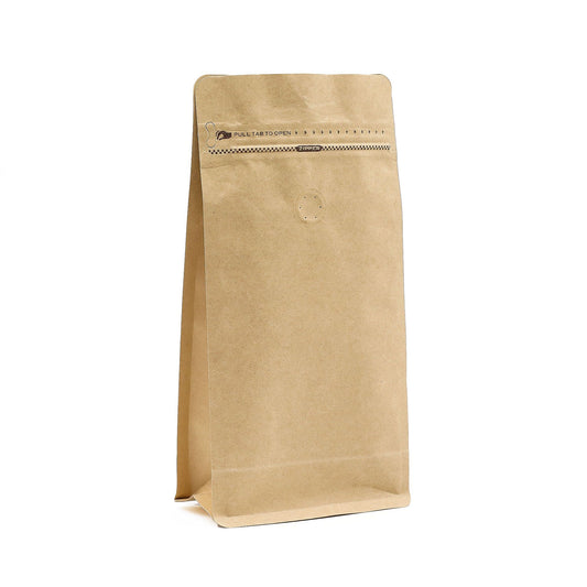 10 x mittelgroße Kaffeebeutel mit Fenster – 13,5 x 26,5 cm (500 g)