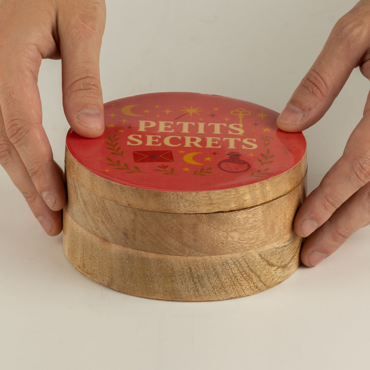 Caja esmaltada redonda - Secretos Pequeños