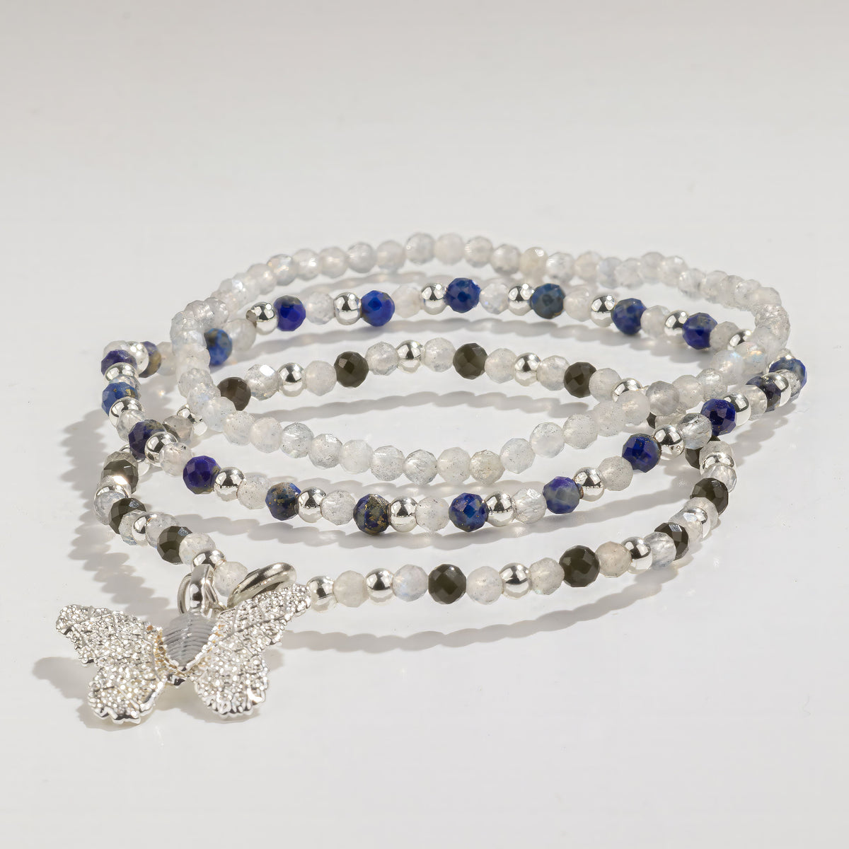 Nymph Spirit Conjunto de pulseras de gemas - Auroras boreales