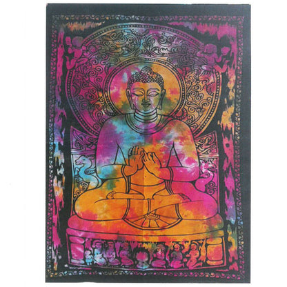 Arte Pared Algodón Buda Tranquilo