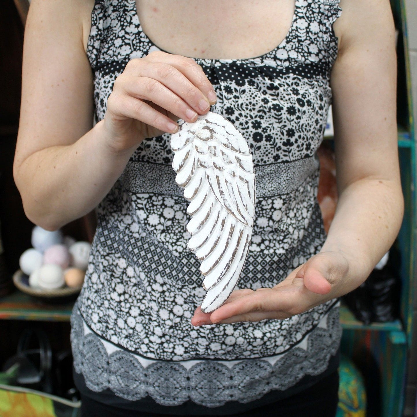 Ala de ángel hecha a mano - 18cm