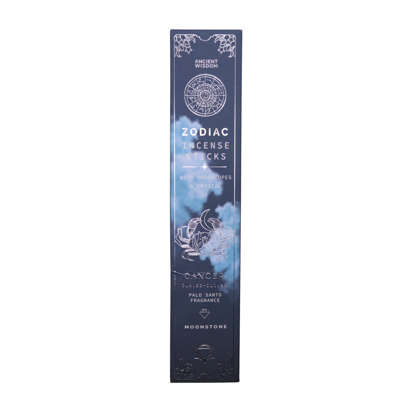 Palo Santo Sternzeichen-Edelstein-Kristall-Räucherstäbchen - Krebs
