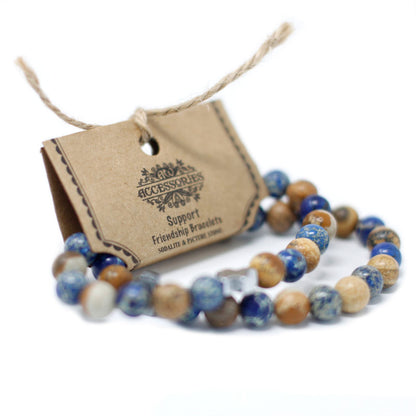 2 Pulseras con Piedras Preciosas - Fuerza