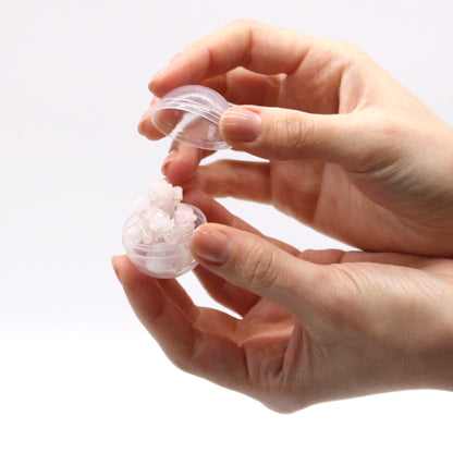 Bracelet de bombe de bain avec pierres précieuses en quartz rose