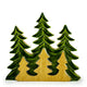 Lost in the Woods – Drei Bäume 3D-Holzdekoration – 20 x 23 cm