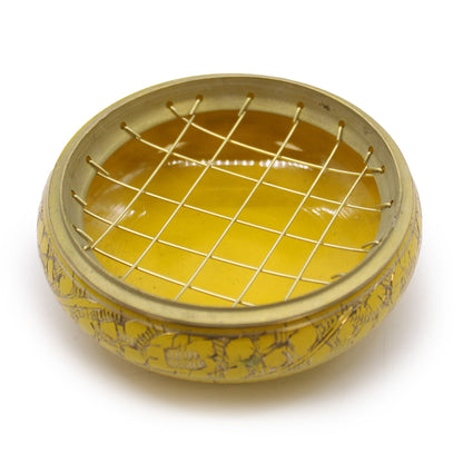 Chakra-Holzkohle-Räucherschale - Solarplexus
