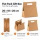 Caja de regalo plana - Caja de mano grande (28x12.5x26cm) - Negro
