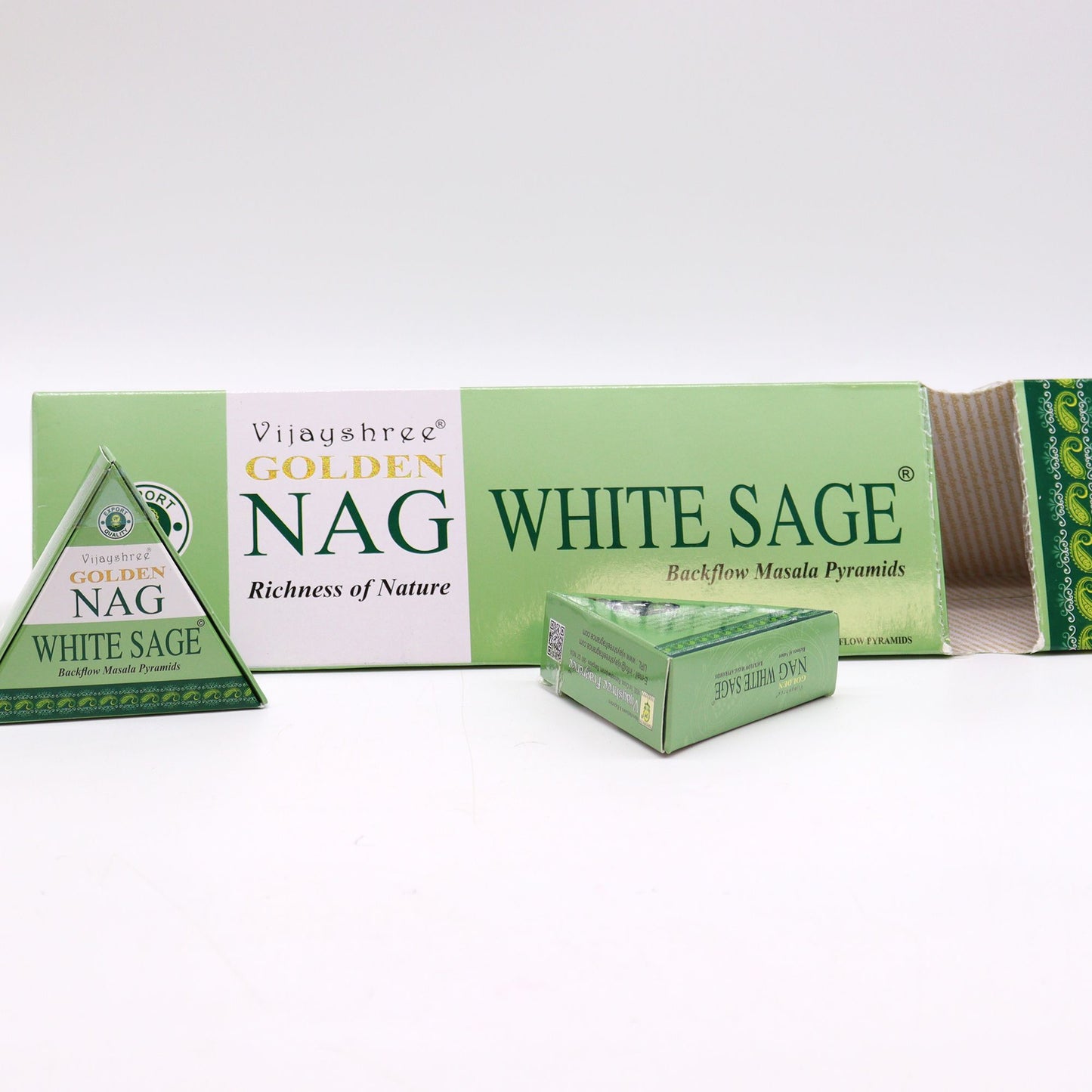 Cônes d'encens Jumbo Gold Nag - Sauge blanche à reflux 42 g