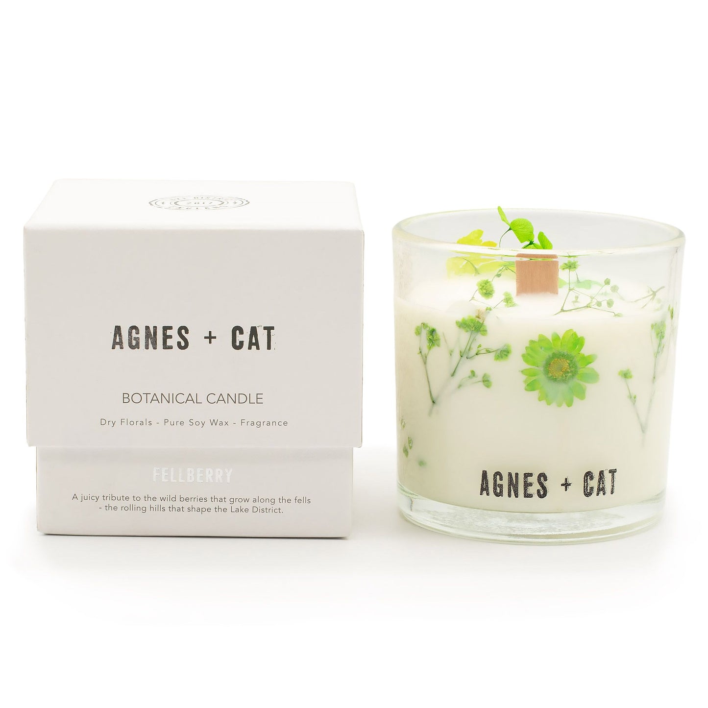Agnes + Cat Vela de Cera de Soja Botánica - Fellberry