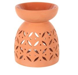 Quemador de aceite de terracota grande de 20 cm