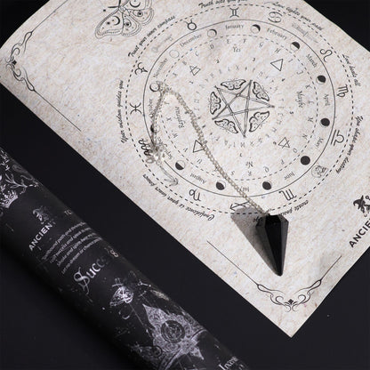 Encens de sortilège de sorcière ancienne - Succès - Pendule en obsidienne noire