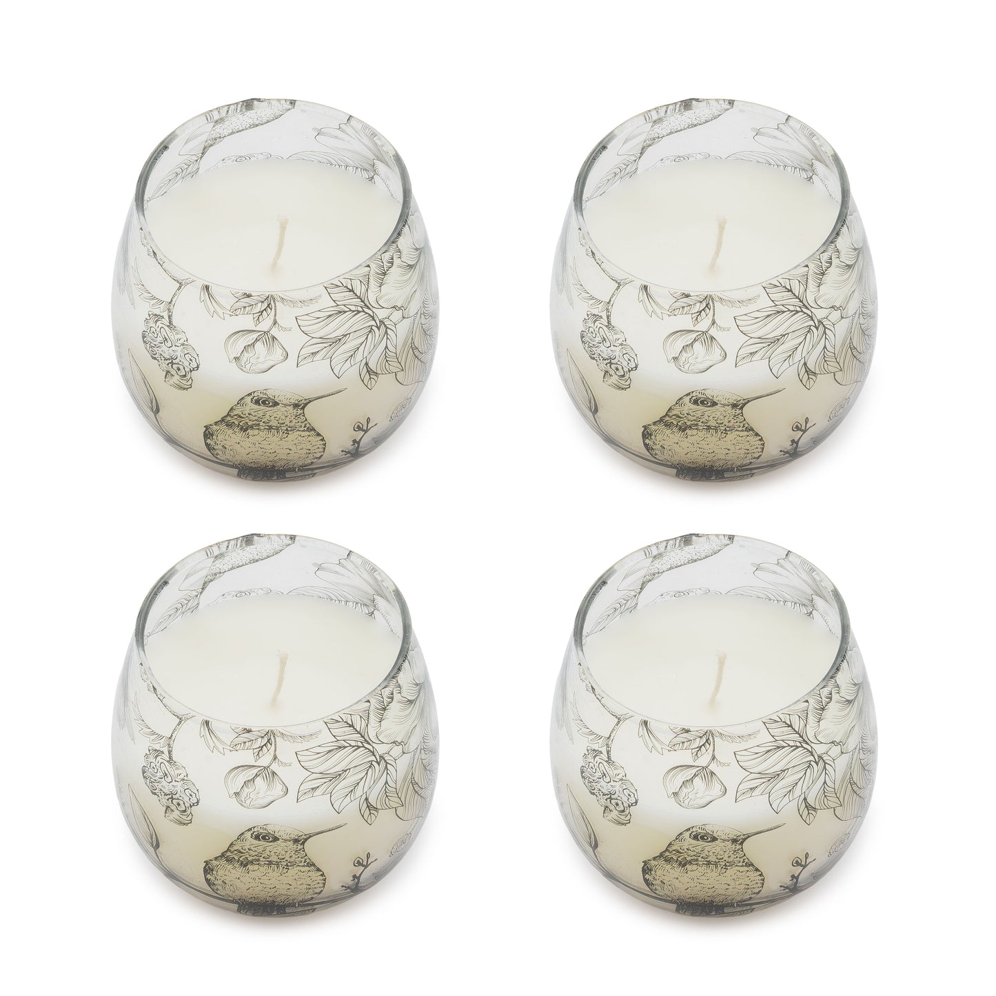 Velas en tarros de vidrio pequeños - Dibujadas por Llama
