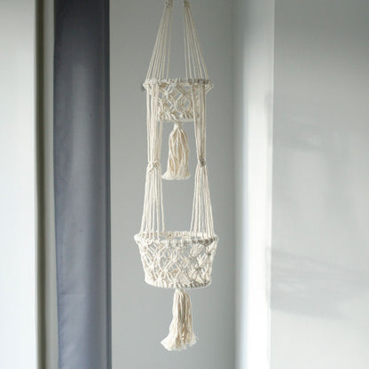 Macetero Macramé Doble