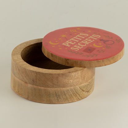 Caja esmaltada redonda - Secretos Pequeños