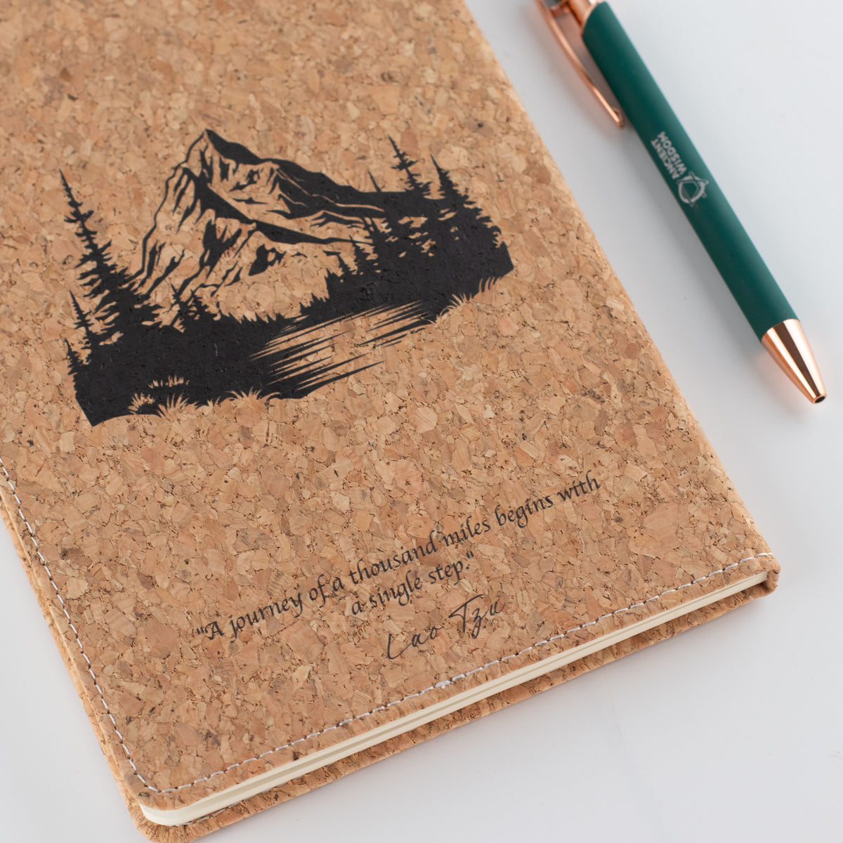 Cuaderno de notas A5 - pantalla LCD borrable - efecto cuero de corcho - 80 hojas