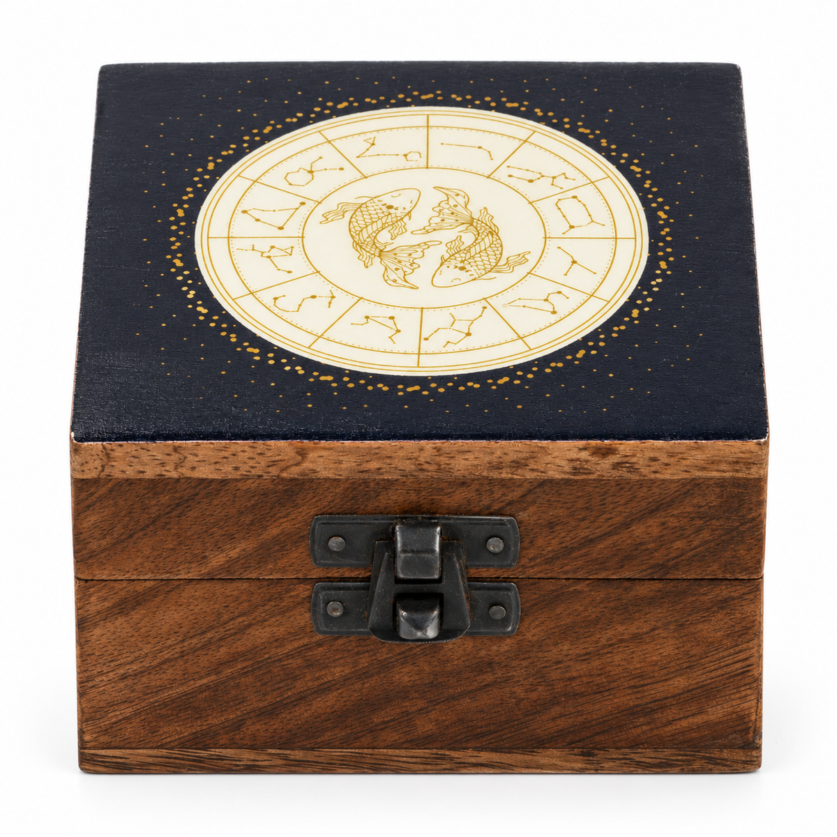 Pequeña caja esmaltada - Piscis