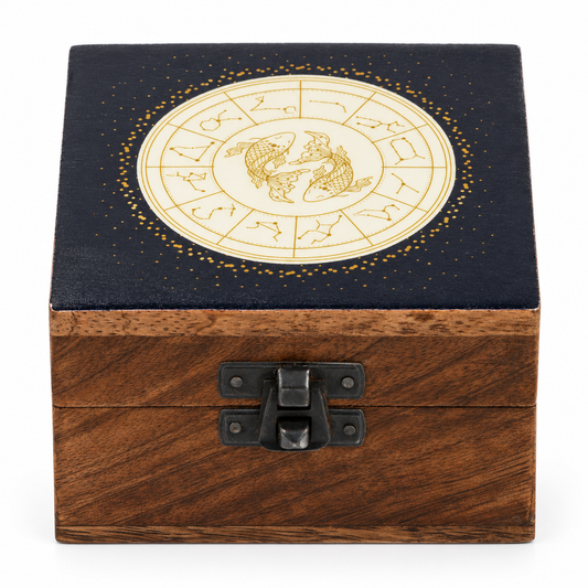 Pequeña caja esmaltada - Piscis