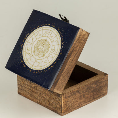 Pequeña caja esmaltada - Leo