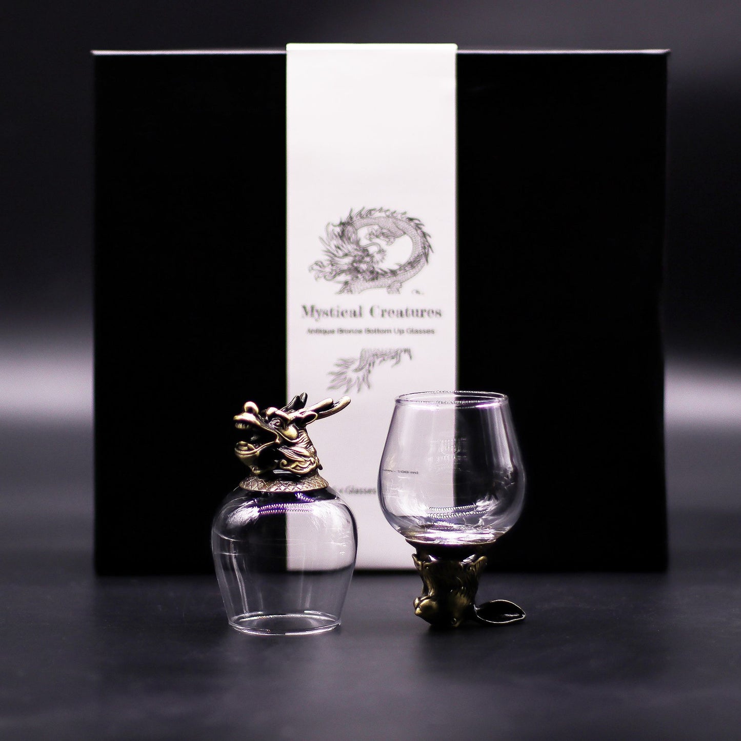 Set de regalo de 6 vasos (100 ml) - Criaturas Místicas - Bronce Antiguo
