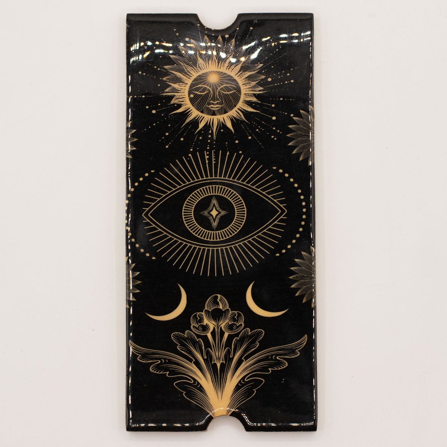 Tarotbox mit vier Fächern und Kartenständer