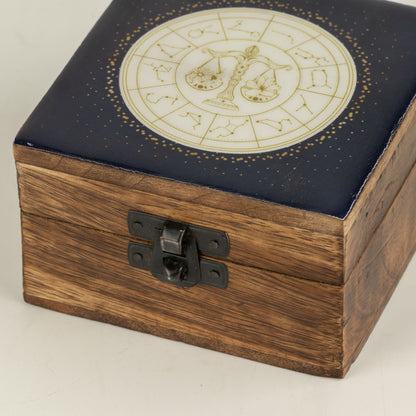 Pequeña caja esmaltada - Libra