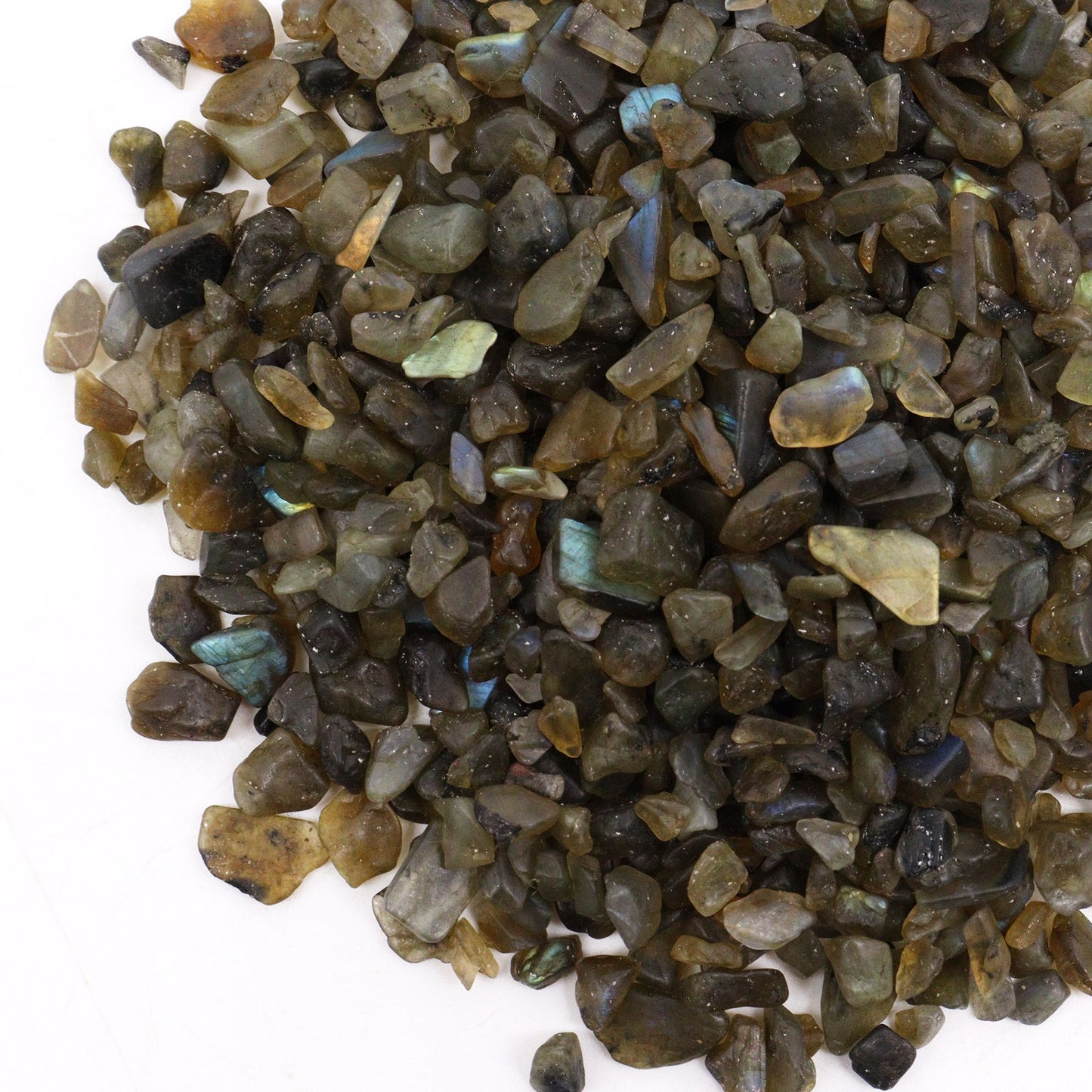 Éclats de labradorite - pierres semi-précieuses en vrac - 1 kg