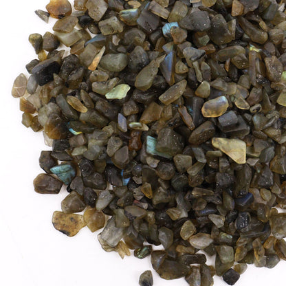 Éclats de labradorite - pierres semi-précieuses en vrac - 1 kg