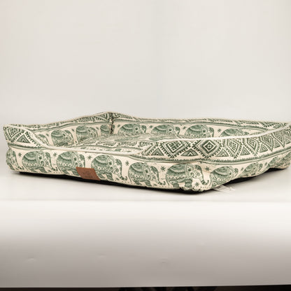 Paw Bed - Lucky Elephant - Verde - 60x50x14cm
