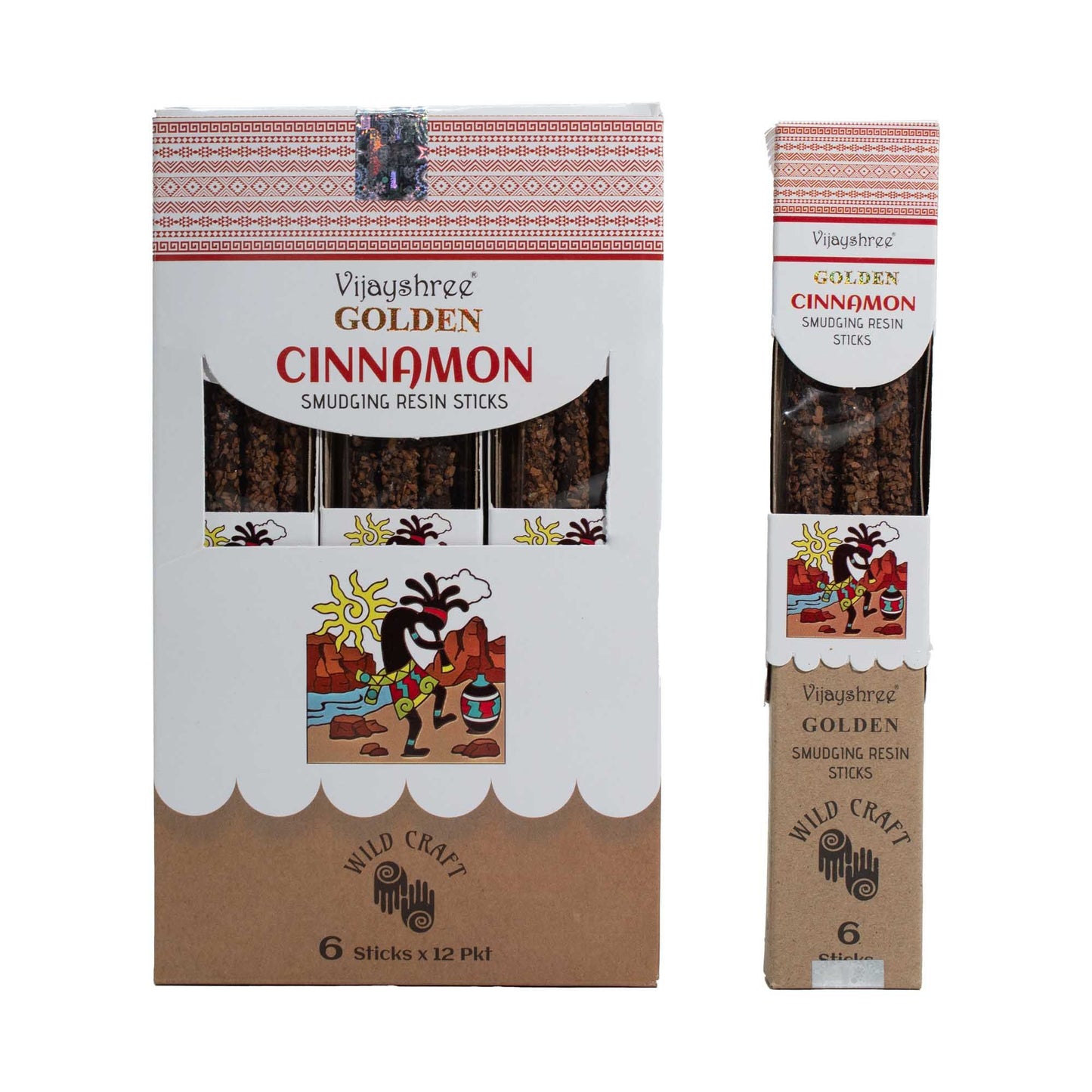 Palitos de resina para sahumar con canela dorada - 30 g