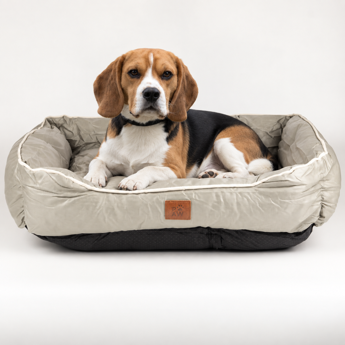 Cama PAW – Mediana caqui beige – 70 × 60 × 15 cm