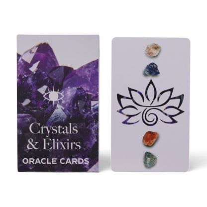 Cartes Oracle des Cristaux et des Élixirs – Jeu de Cartes d'Énergie de Guérison